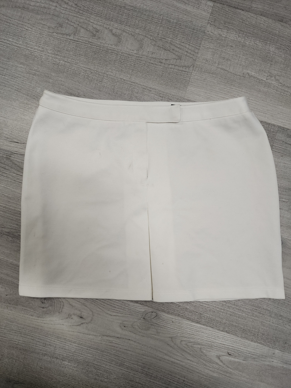 Express White High-Rise Mini Skirt